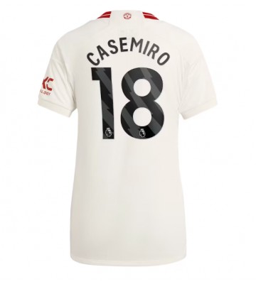 Manchester United Casemiro #18 Koszulka Trzecich Kobiety 2023-24 Krótki Rękaw